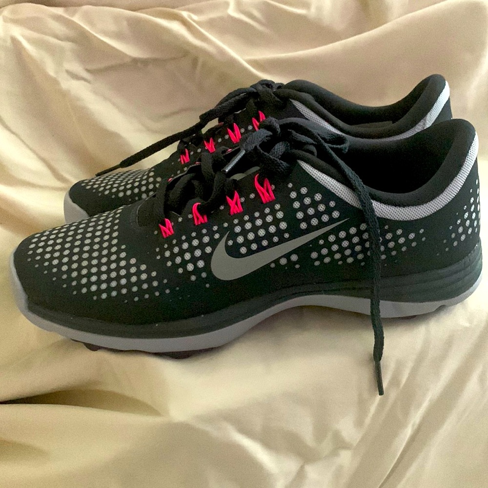 Nike Grey and Pink Golf Shoes- Womens Size 8.5